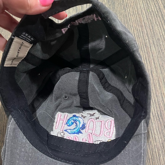 Beach Life Cap Baseball Trucker Dad Hat Embroidered Funky Distressed Gray - Picture 5 of 6